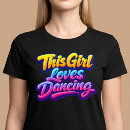 Zoek naar het dansen tshirts Typografie