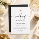Recherche de cœur invitations Minimaliste