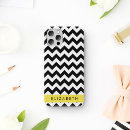 Recherche de zigzag noir et blanc iphone coques Motif géométrique