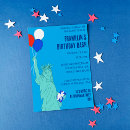 Recherche de statue de la liberté invitations Rouge blanc et bleu