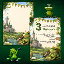 Recherche de ma grenouille anniversaire invitations Boy