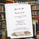 Recherche de club de lecture invitations Vintage
