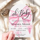 Recherche de ruban rose invitations Bébé fille rose