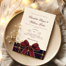 Recherche de plaid écossais invitations Vintage