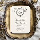 Recherche de fleurs blanches antiques invitations Monogramme