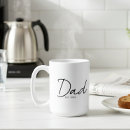 Zoek naar nieuwe papa mokken Typografie