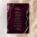 Recherche de burgundy menus Élégant