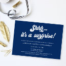 Recherche de de chute anniversaire invitations Bleu marine