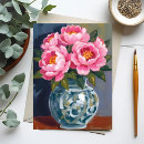 Zoek naar pioenen briefkaarten Waterverf