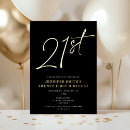 Recherche de 21ans anniversaire invitations Chic