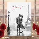 Recherche de paris romantique vœux cartes Couple