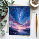 Recherche de ciel étoilé cartes postales Violet