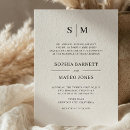 Recherche de monogramme mariage invitations Traditionel