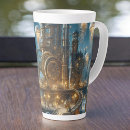 Recherche de ville futuriste tasses Espace
