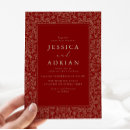 Recherche de rouge foncé bordeaux invitations Élégant