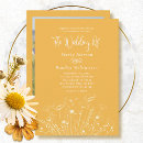 Recherche de jaune et blanc invitations Minimaliste