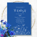 Recherche de bleu cobalt invitations Minimaliste
