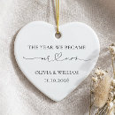 Recherche de premier anniversaire ornements Newly weds