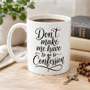 Recherche de humour catholique tasses Confession
