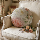 Recherche de amour rond coussins Fleurs