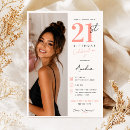 Recherche de de 21 ans anniversaire invitations Minimaliste