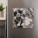 Recherche de bébé à venir magnets Révélation de bébé