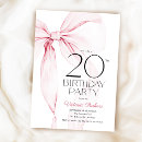 Recherche de de 20 ans anniversaire invitations Élégant