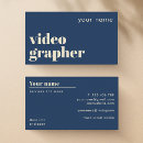 Recherche de réalisateur cartes visite Vidéaste