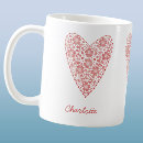 Recherche de cœur café tasses Floral