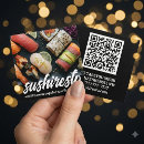 Recherche de restaurant asiatique cartes visite Sushi