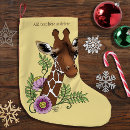 Recherche de girafes chaussette de noël Toute personne
