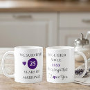 Recherche de anniversaire mariage 25 ans tasses Pour elle