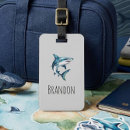 Recherche de requins bagages étiquettes Boy