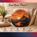 Recherche de paysage de montagne coussins Vintage