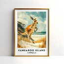 Recherche de kangaroo posters De voyage vintage