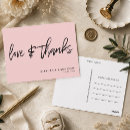 Recherche de mariage remerciements cartes postales Minimal