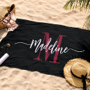 Recherche de serviettes de plage Monogramme