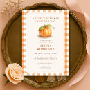 Recherche de bébé citrouille invitations Fête de bébé automne