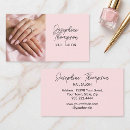Recherche de manucure cartes visite Rose pâle