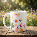 Recherche de papillon café tasses Vintage