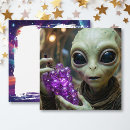 Recherche de extraterrestre vœux cartes Alien
