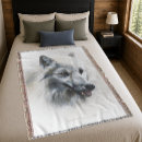 Recherche de de loups couvertures plaids Loup arctique