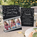 Recherche de bobine de film invitations Noir