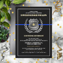 Recherche de retraite policier invitations Drapeau de la police