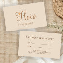 Recherche de rappel rendez vous cartes Salon de coiffure