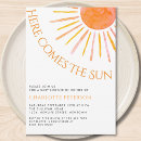 Recherche de soleil baby shower invitations Voici venir le soleil