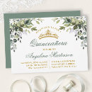 Recherche de green quinceanera invitations Quinceañera