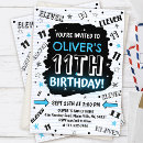 Recherche de 11 ans invitations Moderne