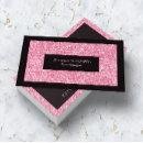 Recherche de paillettes roses cartes visite Élégant