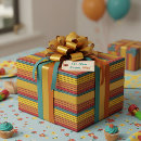 Recherche de or brillant papier cadeau Rétro